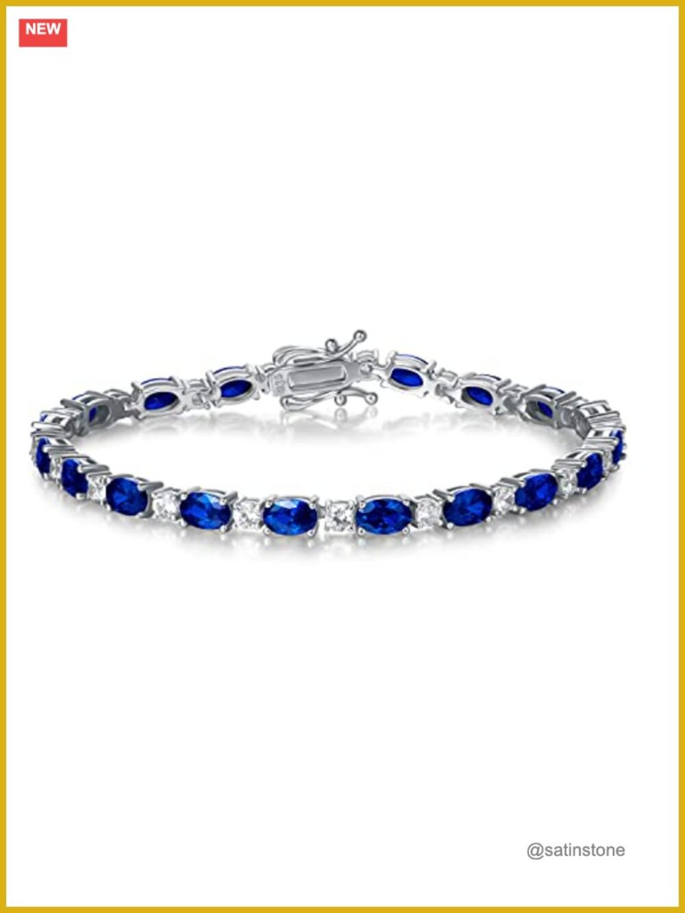 Sterling Silver Birthstone Tennis Bracelet Fine Jewelry for Women